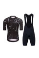 HOLOKOLO Kurzarm Radtrikot und Shorts - PASSION - Schwarz/Weiß