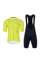 HOLOKOLO Kurzarm Radtrikot und Shorts - PASSION - Gelb/Rosa