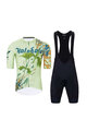 HOLOKOLO Kurzarm Radtrikot und Shorts - DRAGON - Orange/Grün