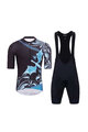 HOLOKOLO Kurzarm Radtrikot und Shorts - DRAGON - Blau