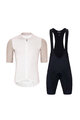 HOLOKOLO Kurzarm Radtrikot und Shorts - PERFORMANCE - Schwarz/Beige