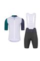 HOLOKOLO Kurzarm Radtrikot und Shorts - PERFORMANCE - Weiß/Lila