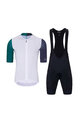 HOLOKOLO Kurzarm Radtrikot und Shorts - PERFORMANCE - Lila/Weiß