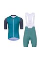 HOLOKOLO Kurzarm Radtrikot und Shorts - PERFORMANCE - Lila/Grün