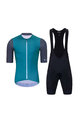 HOLOKOLO Kurzarm Radtrikot und Shorts - PERFORMANCE - Grün/Lila