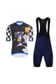 HOLOKOLO Kurzarm Radtrikot und Shorts - RAPID - mehrfarbig/Schwarz/Blau