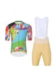 HOLOKOLO Kurzarm Radtrikot und Shorts - DEER - Grün/Beige/mehrfarbig