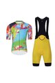 HOLOKOLO Kurzarm Radtrikot und Shorts - DEER - mehrfarbig/Gelb/Grün