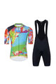 HOLOKOLO Kurzarm Radtrikot und Shorts - DEER - mehrfarbig/Grün