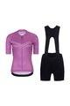 RIVANELLE BY HOLOKOLO Kurzarm Radtrikot und Shorts - LEVEL UP  - Lila/Schwarz