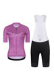 RIVANELLE BY HOLOKOLO Kurzarm Radtrikot und Shorts - LEVEL UP - Schwarz/Lila