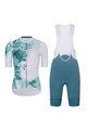 RIVANELLE BY HOLOKOLO Kurzarm Radtrikot und Shorts - FLOWERY LADY - Grün/mehrfarbig