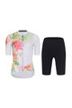 RIVANELLE BY HOLOKOLO Kurzarm Radtrikot und Shorts - FLOWERY LADY - Schwarz/mehrfarbig