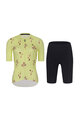 RIVANELLE BY HOLOKOLO Kurzarm Radtrikot und Shorts - METTLE LADY - Schwarz/Gelb