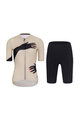 RIVANELLE BY HOLOKOLO Kurzarm Radtrikot und Shorts - HANDS LADY - Schwarz/Beige