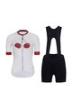 RIVANELLE BY HOLOKOLO Kurzarm Radtrikot und Shorts - FRUIT LADY  - Weiß/Schwarz/Rot