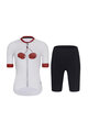RIVANELLE BY HOLOKOLO Kurzarm Radtrikot und Shorts - FRUIT LADY - Weiß/Schwarz/Rot