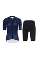 RIVANELLE BY HOLOKOLO Kurzarm Radtrikot und Shorts - VICTORIOUS GOLD LADY - Blau/Schwarz