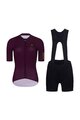 RIVANELLE BY HOLOKOLO Kurzarm Radtrikot und Shorts - VICTORIOUS GOLD LADY - Schwarz/bordeaux