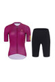 RIVANELLE BY HOLOKOLO Kurzarm Radtrikot und Shorts - VICTORIOUS GOLD LADY - Schwarz/bordeaux
