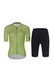 RIVANELLE BY HOLOKOLO Kurzarm Radtrikot und Shorts - VICTORIOUS ELITE - Hellgrün/Schwarz