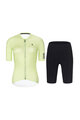 RIVANELLE BY HOLOKOLO Kurzarm Radtrikot und Shorts - VICTORIOUS ELITE - Hellgrün/Schwarz
