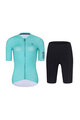RIVANELLE BY HOLOKOLO Kurzarm Radtrikot und Shorts - VICTORIOUS ELITE - Türkis/Schwarz
