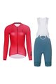 RIVANELLE BY HOLOKOLO Kurzarm Radtrikot und Shorts - VICTORIOUS ELITE - Grün/Rot