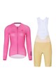 RIVANELLE BY HOLOKOLO Kurzarm Radtrikot und Shorts - VICTORIOUS ELITE - Beige/Rosa