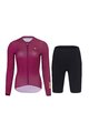 HOLOKOLO Kurzarm Radtrikot und Shorts - VICTORIOUS ELITE - Schwarz/bordeaux