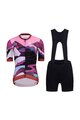 RIVANELLE BY HOLOKOLO Kurzarm Radtrikot und Shorts - SUNSET ELITE LADY LI - Schwarz/mehrfarbig/Rosa