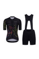 RIVANELLE BY HOLOKOLO Kurzarm Radtrikot und Shorts - MAAPPI DARK - Rosa/Schwarz