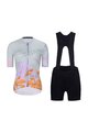 RIVANELLE BY HOLOKOLO Kurzarm Radtrikot und Shorts - SPIRIT  - mehrfarbig/Schwarz/Grau