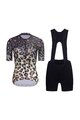 RIVANELLE BY HOLOKOLO Kurzarm Radtrikot und Shorts - WILDCAT  - Braun/Schwarz