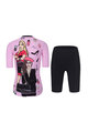 RIVANELLE BY HOLOKOLO Kurzarm Radtrikot und Shorts - VOGUE - Rosa/Schwarz