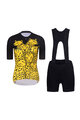 RIVANELLE BY HOLOKOLO Kurzarm Radtrikot und Shorts - CHEETAH II - Gelb/Schwarz