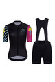 RIVANELLE BY HOLOKOLO Kurzarm Radtrikot und Shorts - MEDITATION  - Schwarz/Rosa