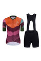 RIVANELLE BY HOLOKOLO Kurzarm Radtrikot und Shorts - SERENITY  - Schwarz/Rot/Lila