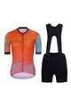 RIVANELLE BY HOLOKOLO Kurzarm Radtrikot und Shorts - LESS TALK  - Schwarz/Rot/mehrfarbig