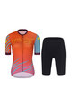 RIVANELLE BY HOLOKOLO Kurzarm Radtrikot und Shorts - LESS TALK - Rot/Schwarz/mehrfarbig