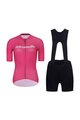 RIVANELLE BY HOLOKOLO Kurzarm Radtrikot und Shorts - DRAW UP  - Schwarz/Rosa