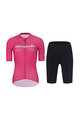 RIVANELLE BY HOLOKOLO Kurzarm Radtrikot und Shorts - DRAW UP - Schwarz/Rosa