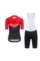 RIVANELLE BY HOLOKOLO Kurzarm Radtrikot und Shorts - ARROW II - Rot/Schwarz