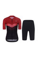 RIVANELLE BY HOLOKOLO Kurzarm Radtrikot und Shorts - ARROW II - Schwarz/Rot