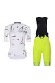 RIVANELLE BY HOLOKOLO Kurzarm Radtrikot und Shorts - PASSION - Weiß/Gelb/Schwarz