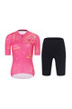 RIVANELLE BY HOLOKOLO Kurzarm Radtrikot und Shorts - PASSION - Gelb/Rosa