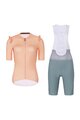 RIVANELLE BY HOLOKOLO Kurzarm Radtrikot und Shorts - ROMANCE - Orange/Rosa/Grün