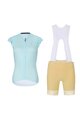 RIVANELLE BY HOLOKOLO Kurzarm Radtrikot und Shorts - FLAIR - Hellblau/Beige