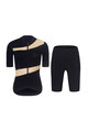 RIVANELLE BY HOLOKOLO Kurzarm Radtrikot und Shorts - GLAMOR - Beige/Schwarz