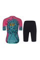 RIVANELLE BY HOLOKOLO Kurzarm Radtrikot und Shorts - MEDUSA - Türkis